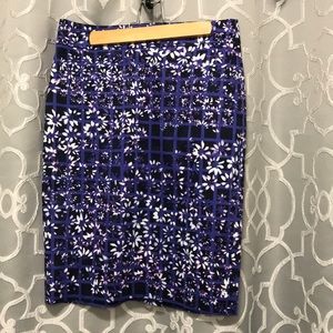 Ann Taylor purple pencil skirt
